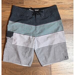 Billabong  Recycler All Day Long Pro Charcoal Aqua Boardshorts Size 29